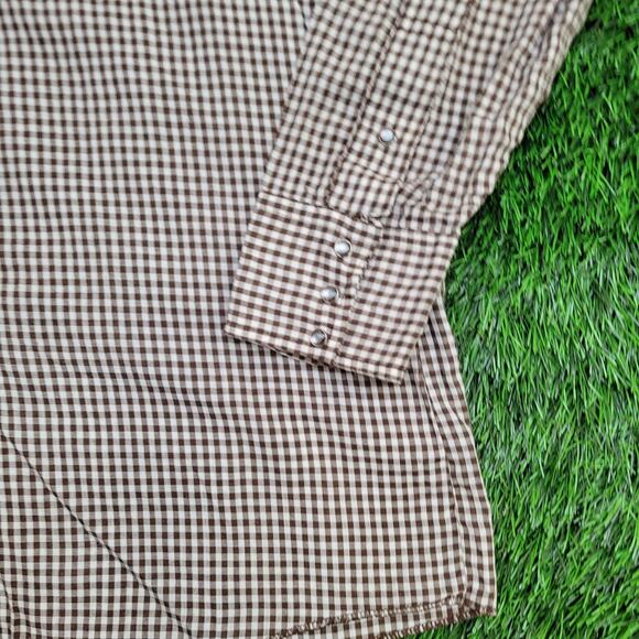 Vintage 70s Dickson-Jenkins Shirt XL 23x32 Western Check USA - Picture 9 of 10